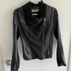 ONLY Leather jacket (faux) sz 36